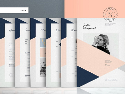 Sofia Pitch Pack branding brief brochure elegant estimate fashion feminine indesign invoice magazine modern pitch pitch deck portfolio proposal proposal template resume sofia sofia pitch pack template