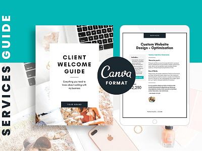 Services + Pricing Guide for Canva branding business canva canva template clean client corporate design editorial elegant guide guide template magazine media media kit modern pricing guide pricing guide template services template