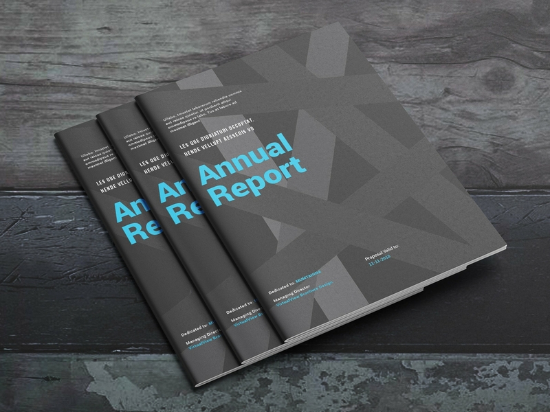 Deep Annual Report Pro Template By Brochure Design On Dribbble