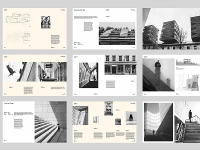 Architect Portfolio branding brochure business catalog catalogue clean clothing design editorial elegant fashion feminine indesign lookbook magazine modern portfolio proposal studio template