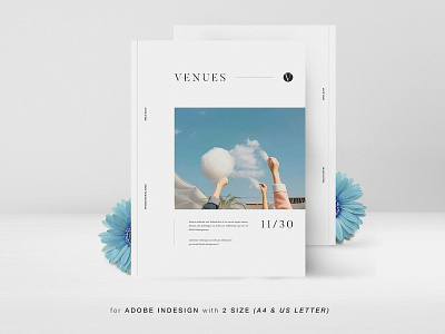 VENUES Travel Magazine branding brochure business catalog catalogue clean clothing design editorial elegant fashion feminine indesign lookbook magazine modern portfolio proposal studio template