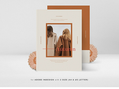 AUTUMN Outfit Editorial Lookbook branding brochure business catalog catalogue clean clothing design editorial elegant fashion feminine indesign lookbook magazine modern portfolio proposal studio template