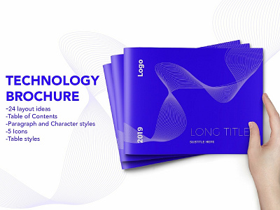 Technology Brochure (US Letter) branding brochure business catalog catalogue clean clothing design editorial elegant fashion feminine indesign lookbook magazine modern portfolio proposal studio template