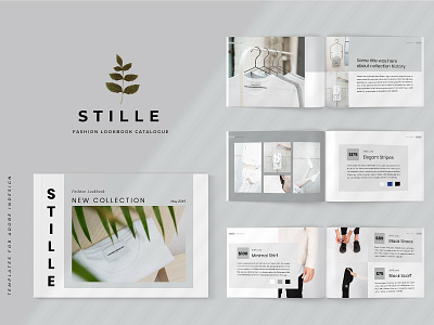 Stille - Fashion Lookbook Catalogue branding brochure catalogu catalogue clean design elegant fashion fashion catalogue fashion template lookbook lookbook catalogue lookbook template magazine minimal modern portfolio proposal template white