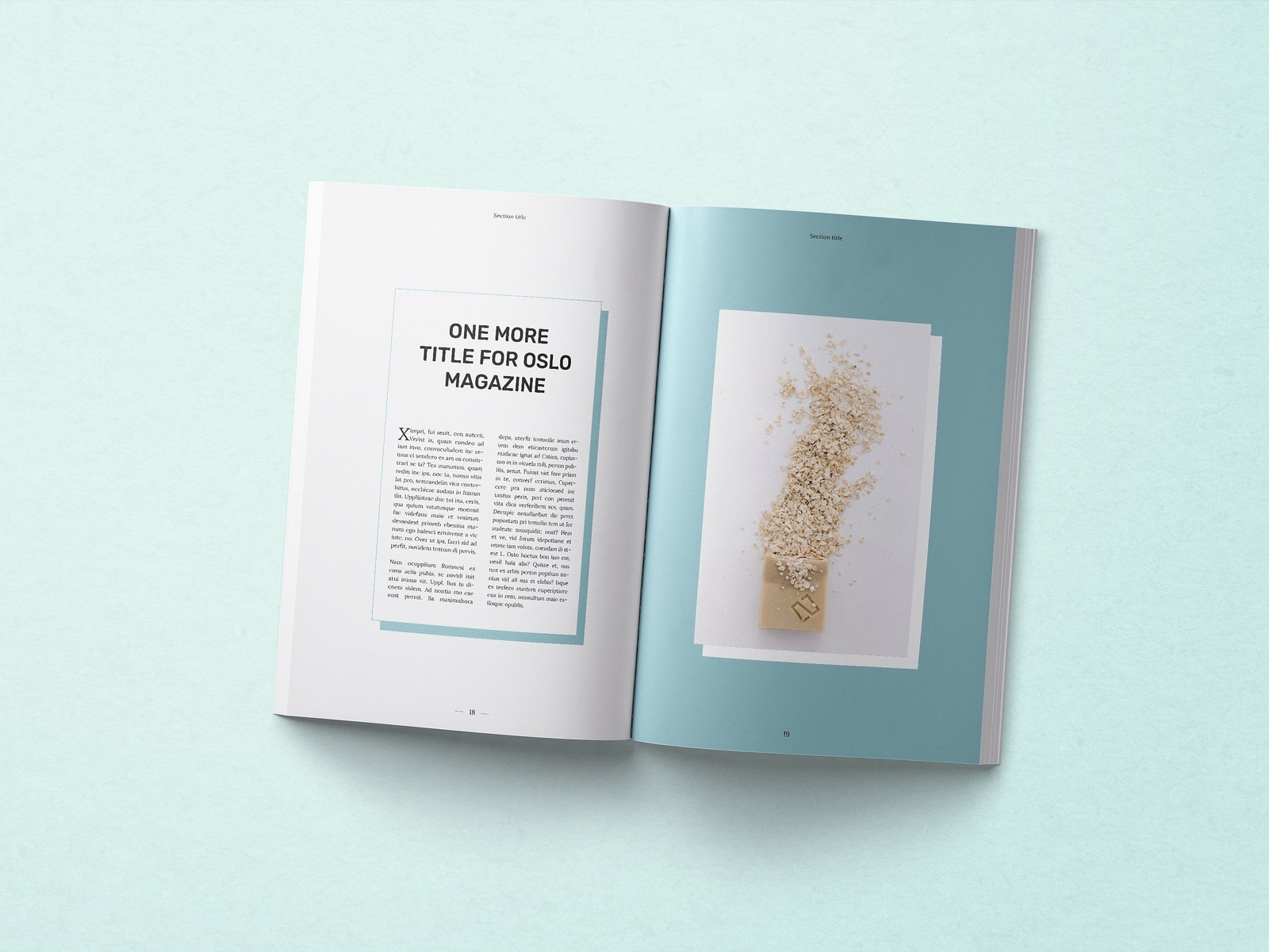 Oslo Minimal Magazine Template By Brochure Design On Dribbble<script async src=