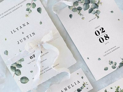 Eucalyptus Foliage Wedding Suite branding brochure business catalog catalogue clean clothing design editorial elegant fashion feminine indesign lookbook magazine modern portfolio proposal studio template