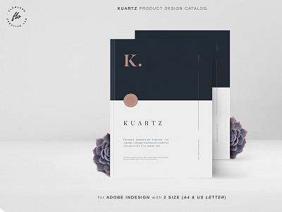 KUARTZ Product Design Catalog branding brochure business catalog catalogue clean clothing design editorial elegant fashion feminine indesign lookbook magazine modern portfolio proposal studio template