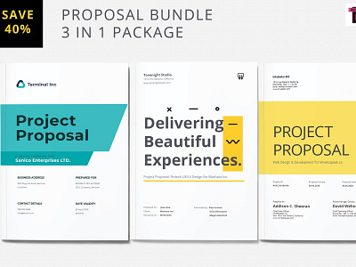 Project Proposal Bundle branding brochure bundle business catalogue clean design editorial elegant indesign lookbook magazine modern portfolio project project proposal project proposal bundle proposal studio template