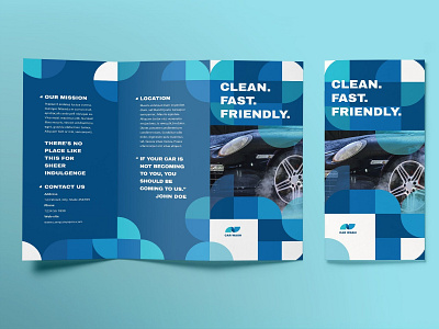 Car Wash Brochure Trifold branding brochure business car car wash brochure trifold catalogue clean design editorial elegant indesign lookbook magazine modern portfolio proposal studio template trifold wash