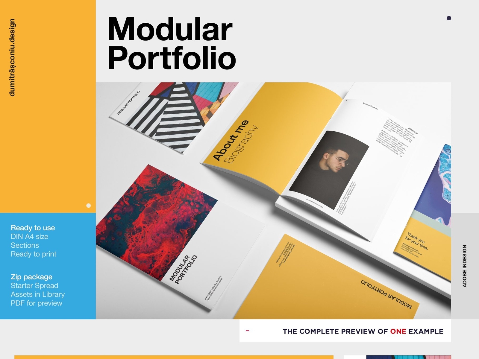 Modular Portfolio - Pre-made Layouts by Brochure Design on Dribbble