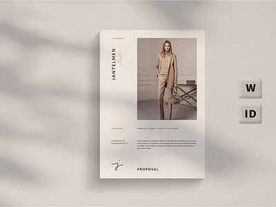 proposal brochure branding brochure business catalog catalogue clean clothing design editorial elegant fashion feminine indesign lookbook magazine modern portfolio proposal studio template