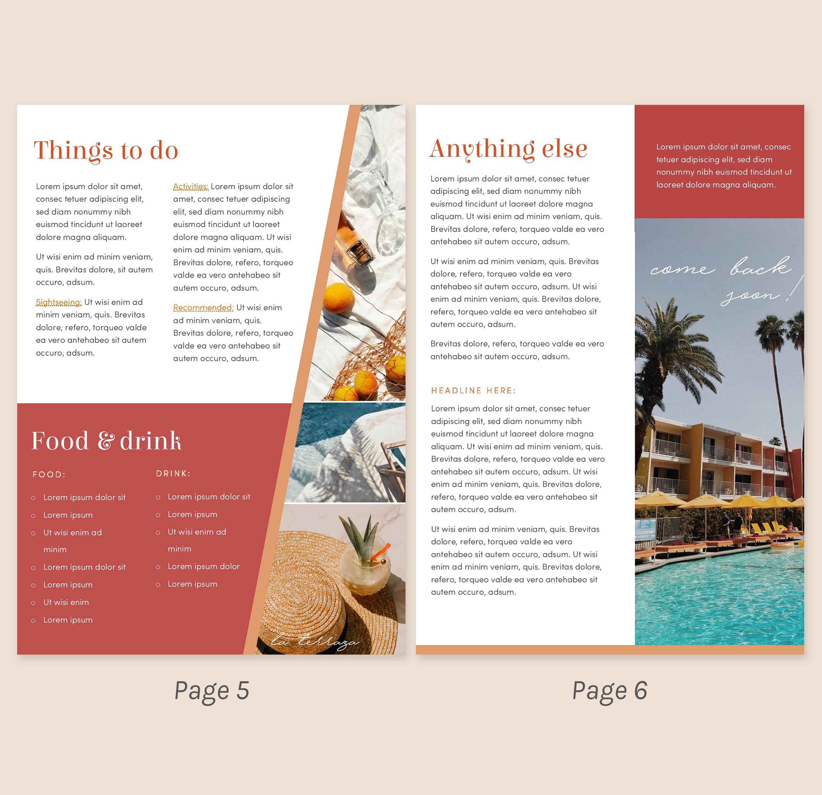 airbnb welcome book template word