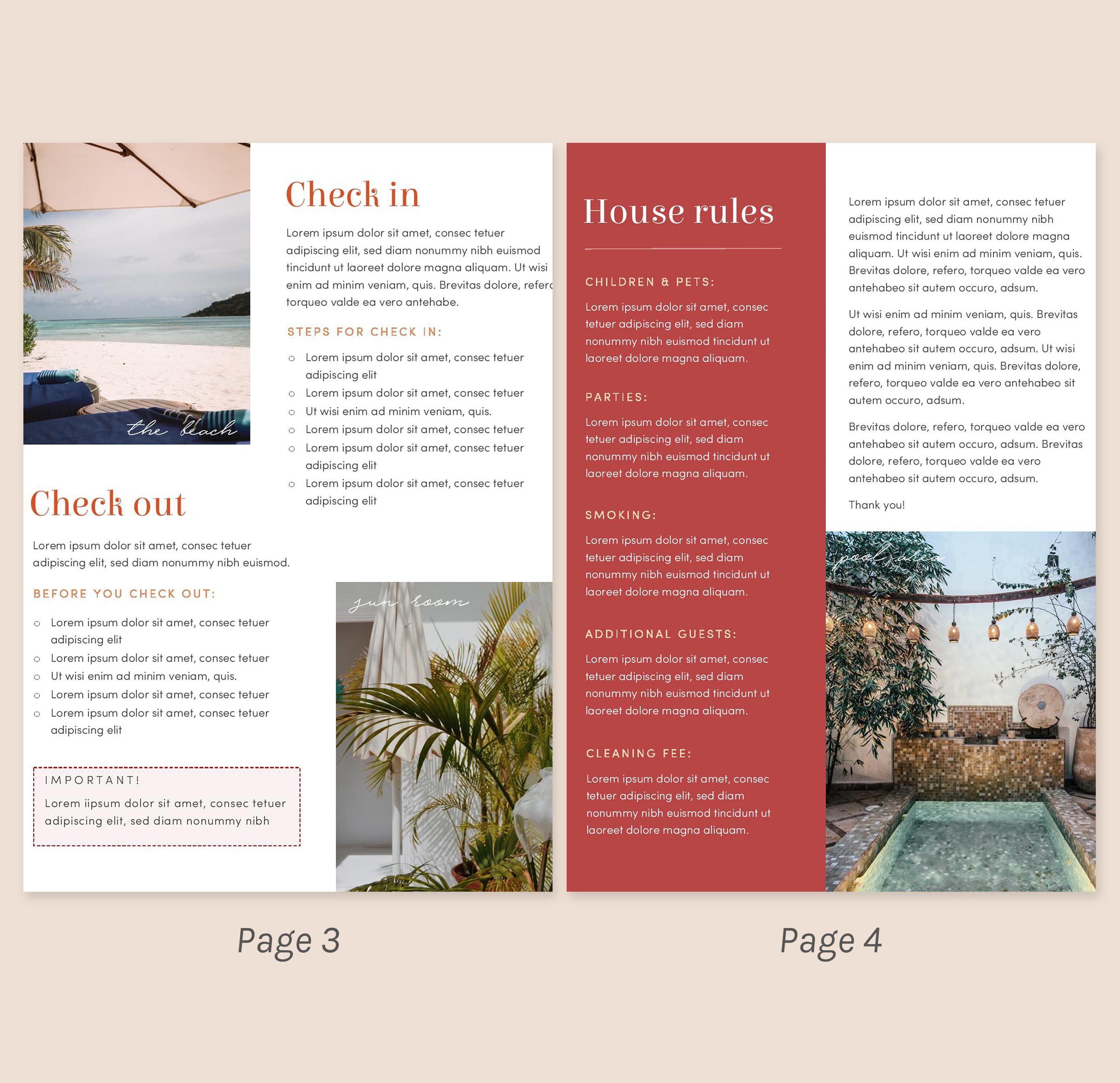Airbnb Book Template by Brochure Design on Dribbble