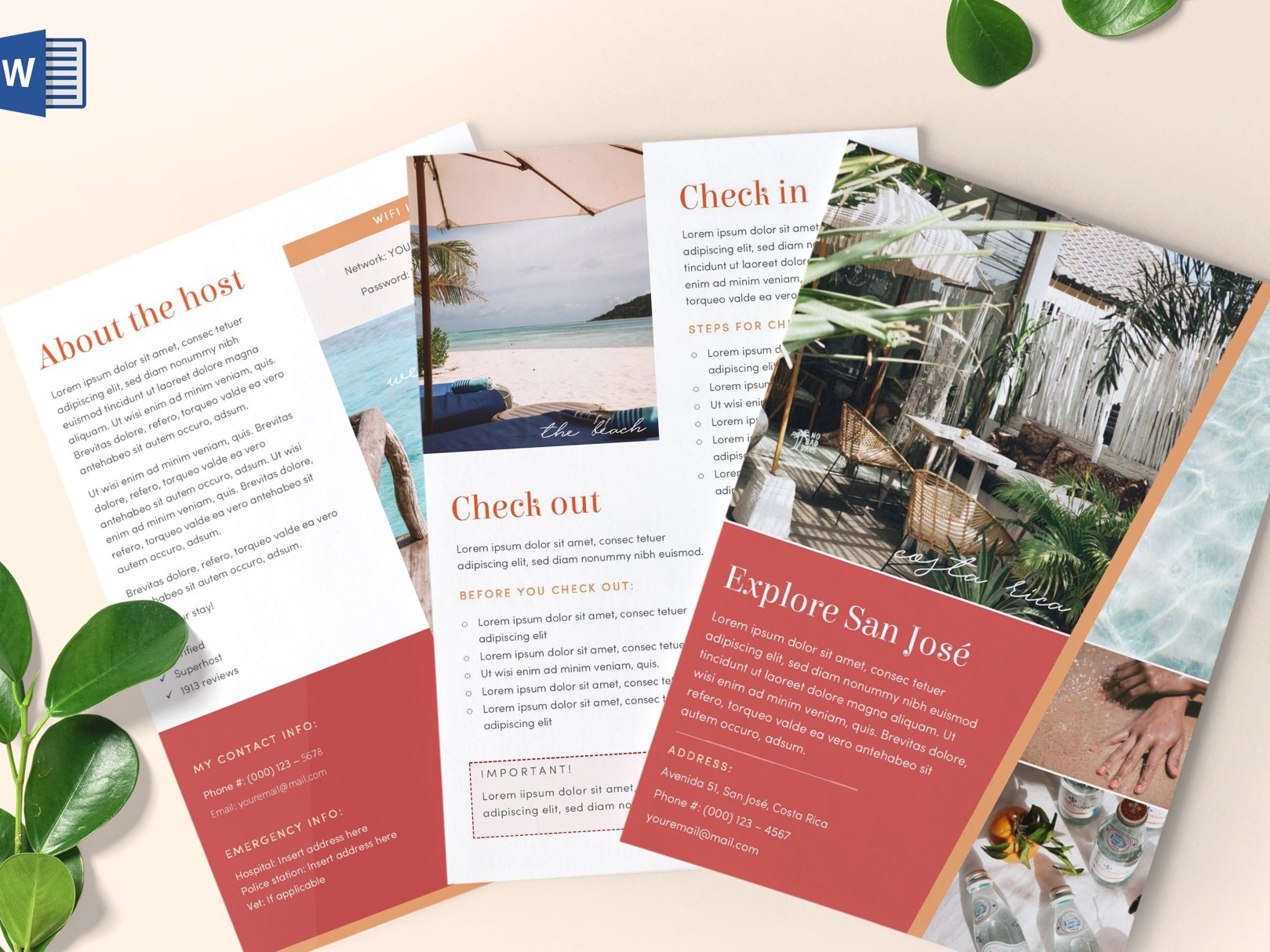 airbnb welcome book template free