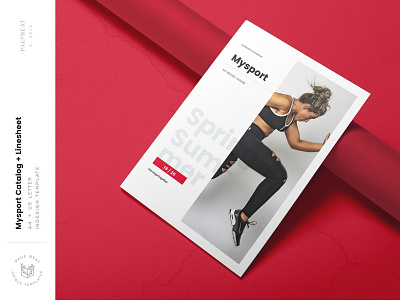 Mysport Clothing Catalog + Linesheet branding brochure business catalog catalogue clean clothing design editorial elegant fashion indesign lookbook magazine modern portfolio proposal studio template trifold