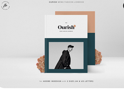 OURISH Mens Fashion Lookbook branding brochure business catalogue clean elegant fashion lookbook magazine modern portfolio template