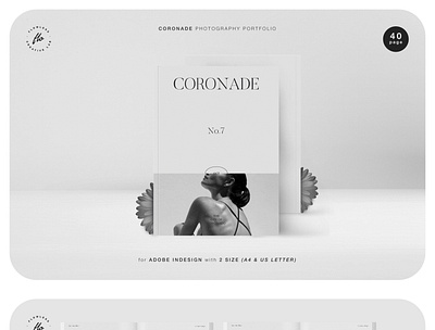 CORONADE Photography Portfolio branding brochure download download mockup editorial free illustration indesign lookbook magazine modern proposal template