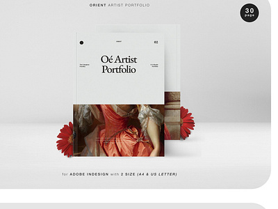 ORIENT Artist Portfolio artist branding brochure business catalogue clean download elegant indesign magazine modern portfolio portfolio site template