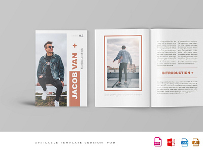 Jacob - Fashion Lookbook Brochure branding brochure brochure design business catalogue clean elegant fashion fashion illustration lookbook template magazine modern portfolio template