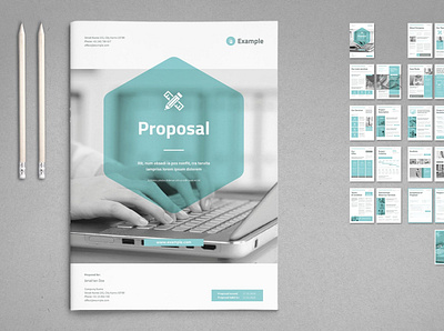 Proposal vol. 20 branding brochure business catalogue clean download elegant free indesign magazine modern portfolio proportion proposal template