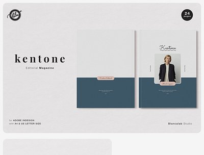 KENTONE Editorial Magazine branding brochure business catalogue clean download editing elegant free kentone magazine modern portfolio template