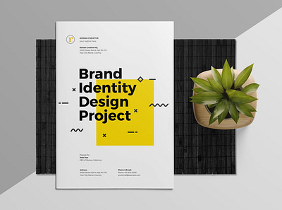 Brand Identity Proposal branding brochure business catalogue clean download download mockup elegant free indesign magazine modern portfolio template