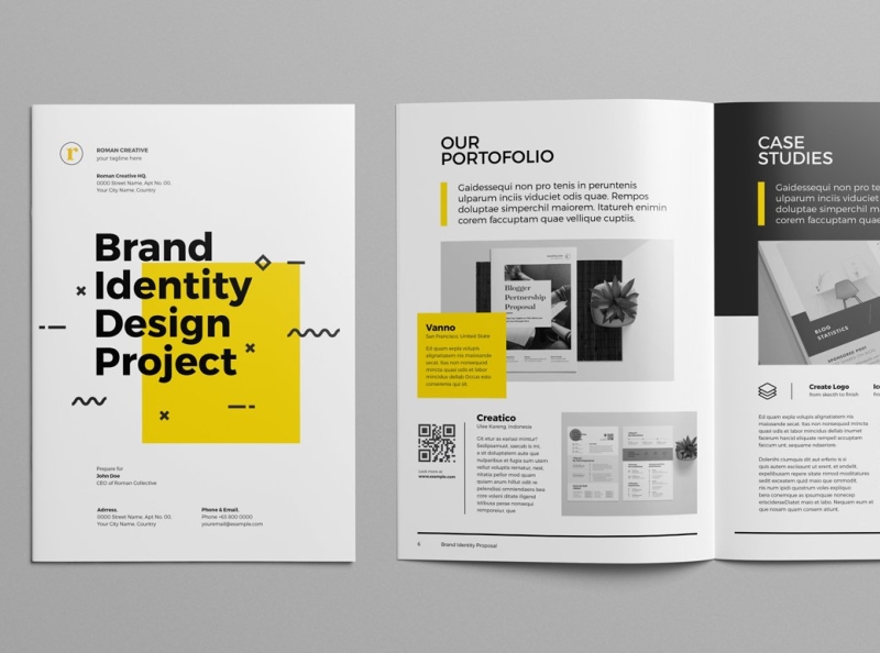 Dribbble brandidentityproposaltemplate3.jpg by Brochure Design