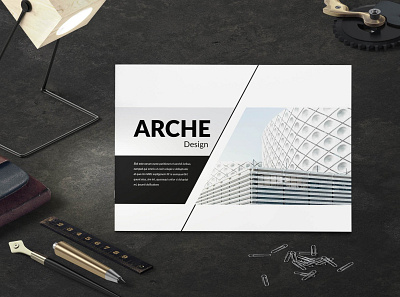 Corporate Architecture Brochure architecture branding brochure business catalogue clean corporate download elegant free magazine modern portfolio template