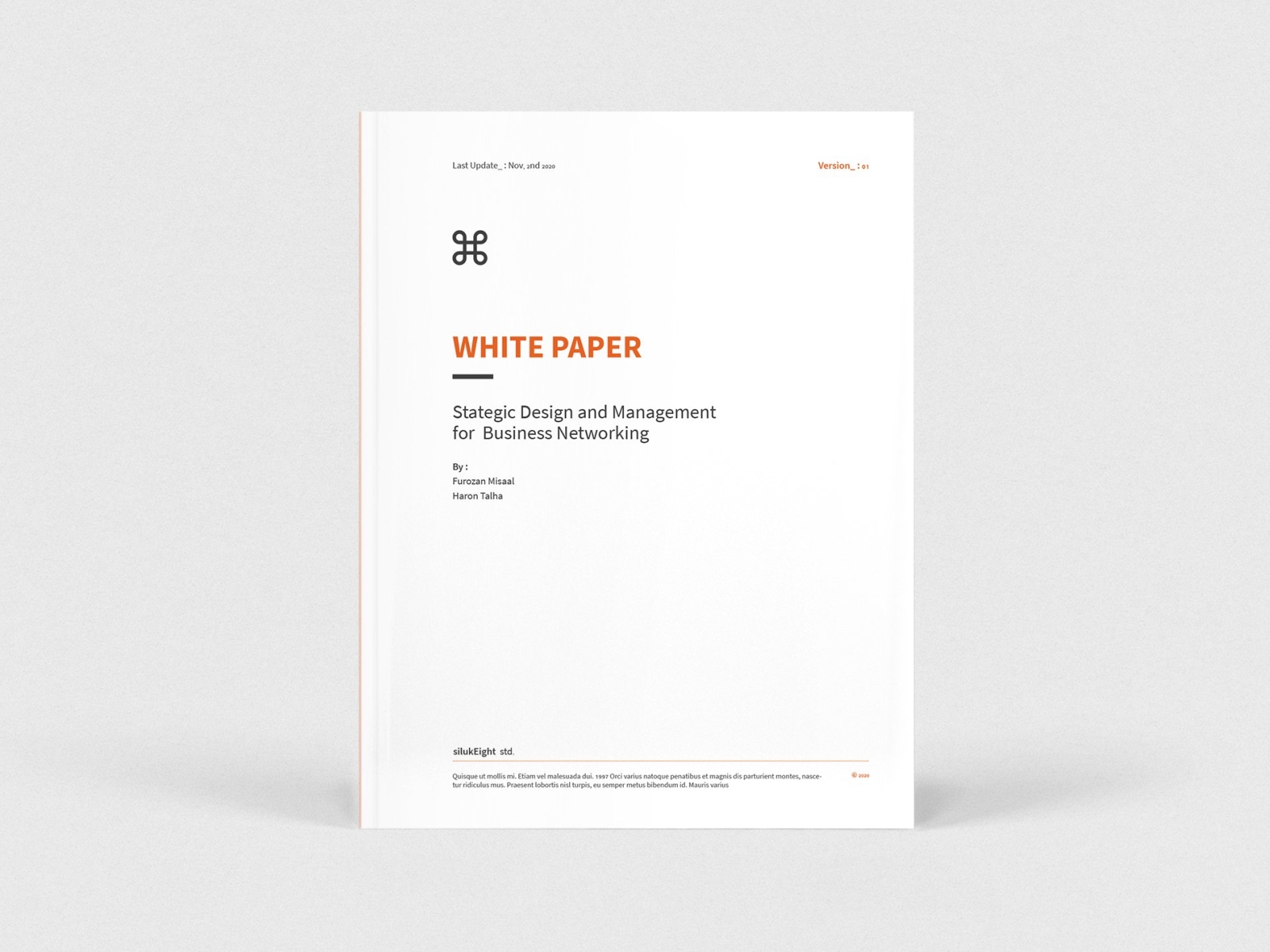White Paper branding brochure business catalogue clean elegant magazine modern paper portfolio template white whitepaper