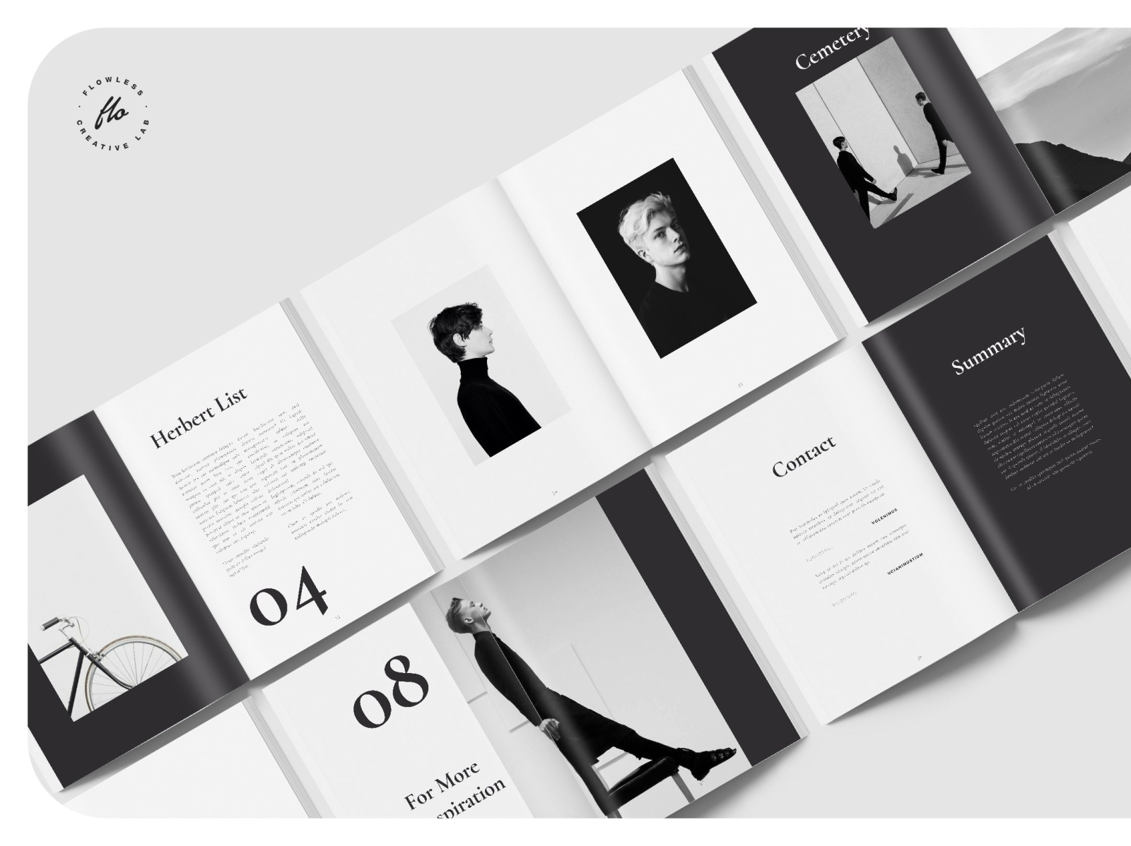 ARTICT BW Photography Portfolio by Brochure Design on Dribbble