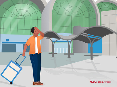 Khartoum - Airport design illustration illustrator vector vector illustration vectorart