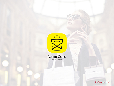 Nano Zero app branding design illustrator logo market ui ux web