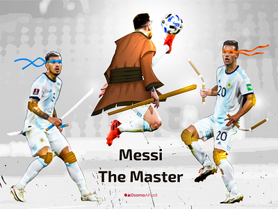 Messi the Master design digitalart digitalpaint football messi paint photoshop
