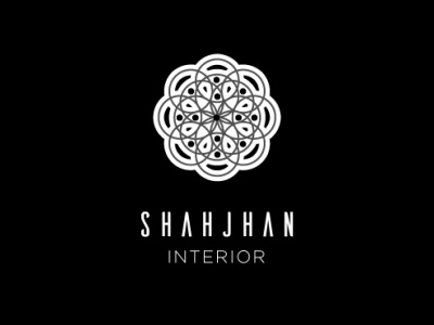 Shahjhan Interiors branding design flat logo minimal