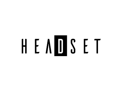 Headset Logo Design design flat logo minimal