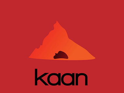 Kaan design flat icon illustration logo vector