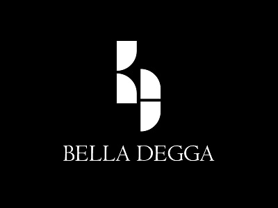 Bella Degga design icon logo minimal typography vector