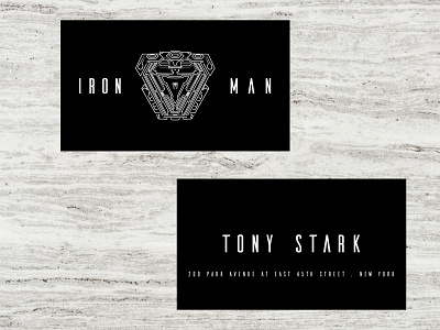 Iron Man X visiting card