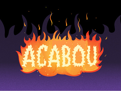 Acabou Bolsonaro band logo brazil fire flame lettering logo metal logo rock