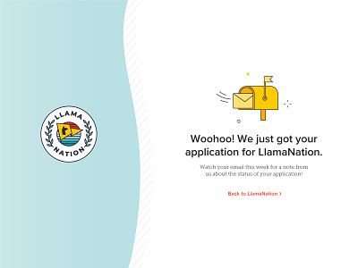 Lessonly Dribbble LlamaNation Success application community design illustration inputs lessonly success message website website design