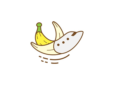 Banana Plane Logo Design