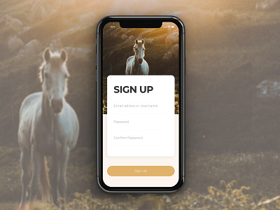 Daily Ui1 Sign Up Screen daily challange daily ui dailyui 001 design mobile sign up ui