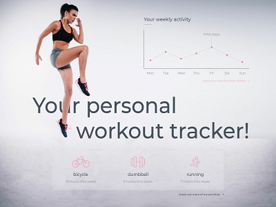 Daily Ui Workout Tracker dailyui dailyuichallange design fitness screen tracker ui uichallange workout workout tracker