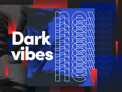 Dark Vibes color colors design experimental gradient poster typography