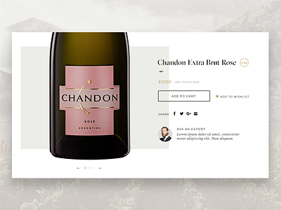 Moet - Product Page design ecommerce product page typography ui ux website