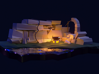 Low-poly Ancient Ruins