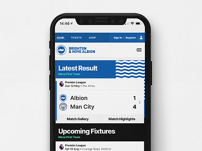 BHAFC Website design sport sports sports branding sports design ui ui ux ui design ux design web