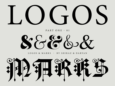 Logos & Marks ▬ by shiraz & daryan brand identity illustraion logo logodesign logotype minimalist logo monogram motif sketch symbol typography vintage
