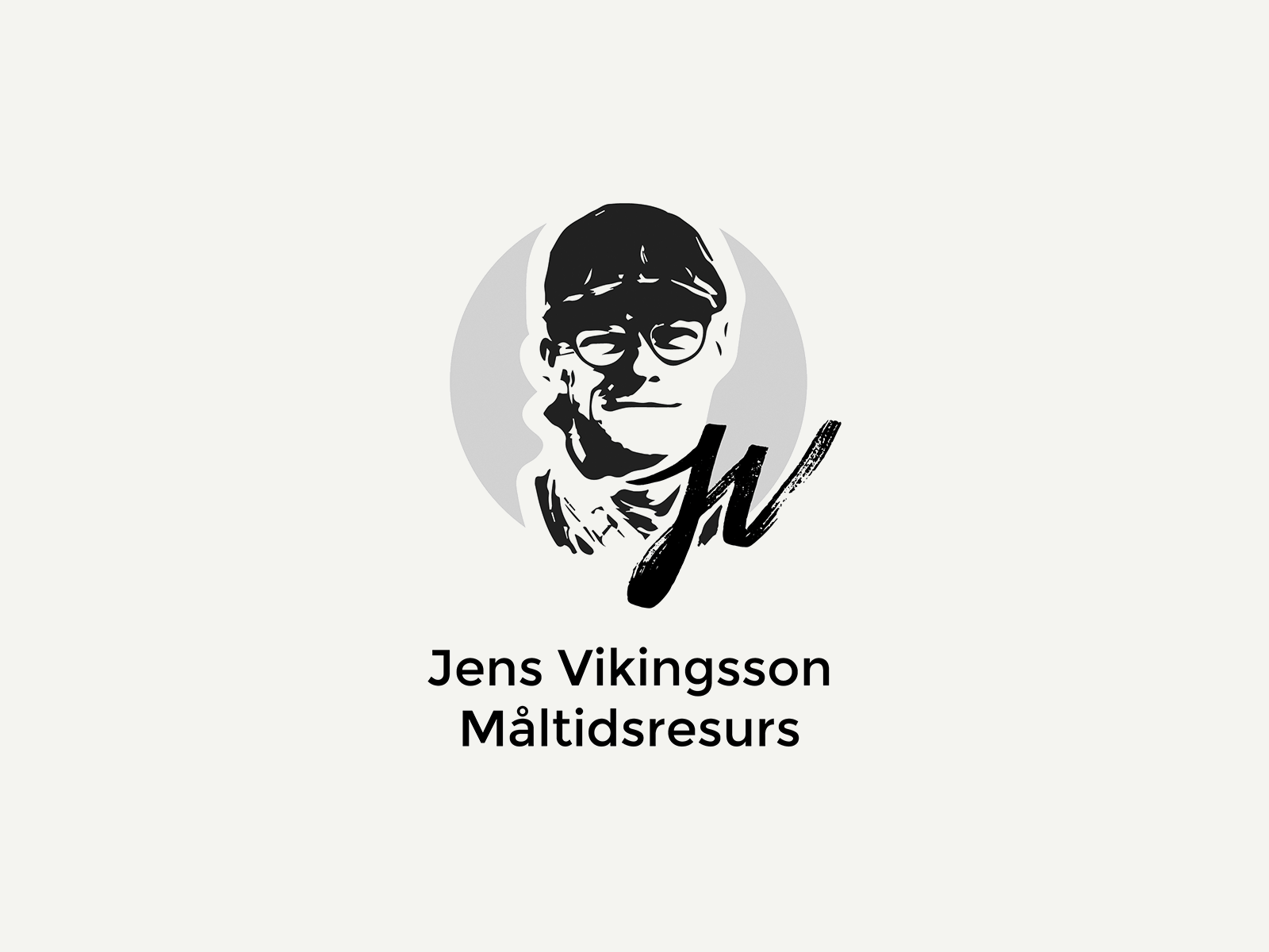 Jens Vikingsson Måltidsresurs Logo brand identity branding graphic profile illustration logo logodesign logotype michelin sign signature signature logo silhouette svenska sverige typography