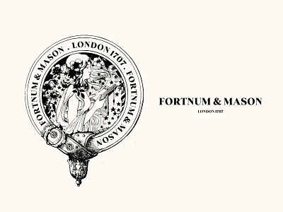 Fortnum & Mason badge logo dribbble weekly warmup dribbbleweeklywarmup girl character girl drawing girl illustration grocery store logo logo design logodesign london rebound sketch sketch drawing store front store logo vintage vintage logo woman illustration woman portrait